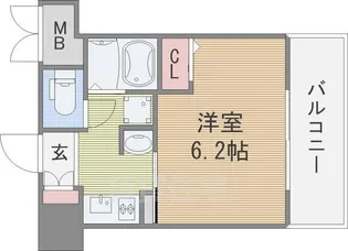 エステムコート新大阪6エキスプレイス【10階】の間取り