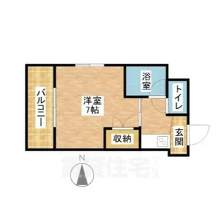 スクエア橘【4階】の間取り