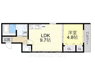 大阪府大阪市住吉区大領3丁目【アパート】の間取り
