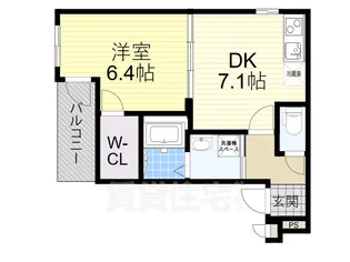 大阪府大阪市住吉区大領3丁目【アパート】の間取り