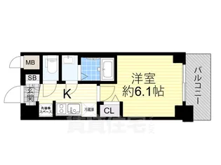 プレサンス東三国駅前グランクラス【4階】の間取り