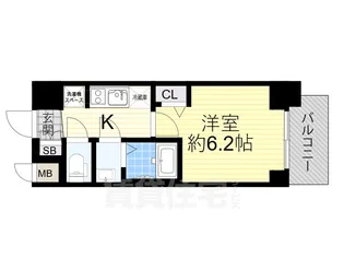 プレサンス東三国駅前グランクラス【6階】の間取り