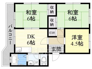 江尻マンション【4階】の間取り