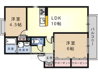 シューメゾン【2階】の間取り