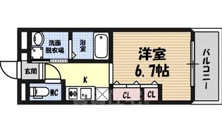 リシュドール伝馬【6階】の間取り