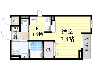 カスカード【2階】の間取り