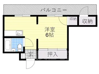 シティハイツマルシン【4階】の間取り