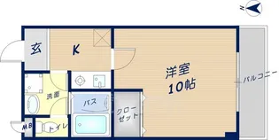 新石切デルフコート【2階】の間取り