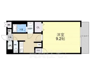 カーサ・デ・ゼント西宮北口【3階】の間取り