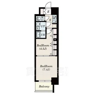 S-RESIDENCE六番町【4階】の間取り