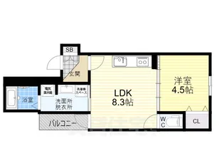 TorebianNagai【1階】の間取り