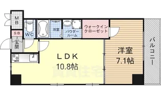アシェンダ石山2番館【4階】の間取り