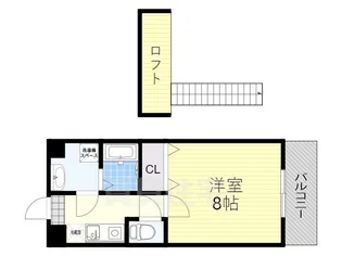 シャンテドミールAWAJI【6階】の間取り