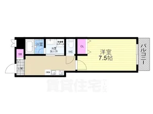 グランレブリー烏丸御池【2階】の間取り