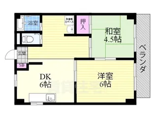桃栄マンション【3階】の間取り