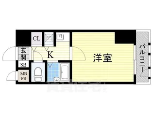 1Kの間取り画像