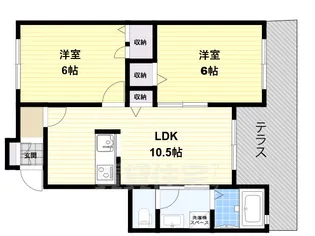 シティレジデンス香芝【1階】の間取り