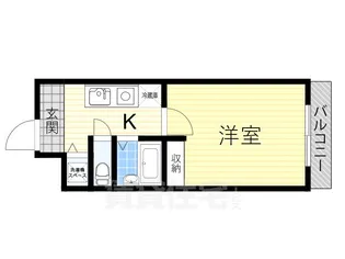 1Kの間取り画像