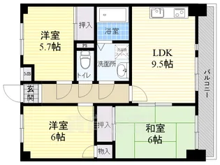 マイスターM【1階】の間取り