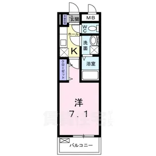 サンリットローレル【1階】の間取り
