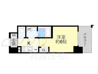 エスリード大阪デュアルゲート【2階】の間取り