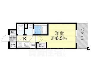 エスリード大阪プライムゲート【7階】の間取り