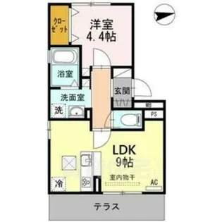セジュール古橋3【1階】の間取り