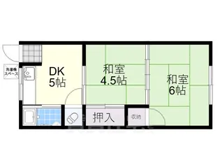 小山ハイツ第一【1階】の間取り