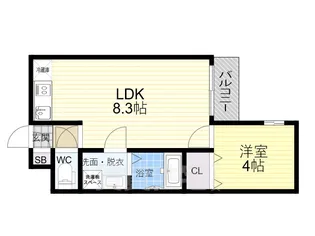 H-maison東住吉2【2階】の間取り