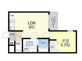 H-maison東住吉2【3階】の間取り