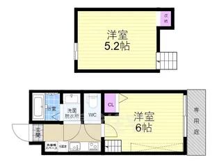 ロフティ智恵光院今出川【1階】の間取り