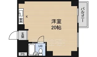 チサンマンション第7新大阪【8階】の間取り