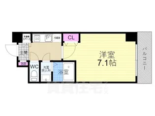 アドバンス京都デタンデュ【6階】の間取り