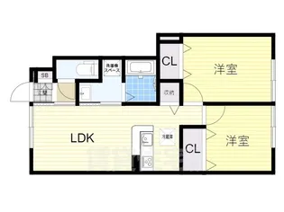 メゾン セーブル【1階】の間取り