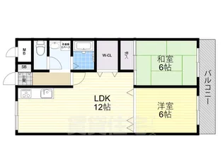 レジデンス塚口【2階】の間取り