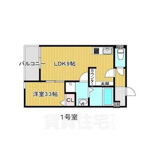 Loisir志賀本通(ロワズィールシガホンドオリ)【1階】の間取り
