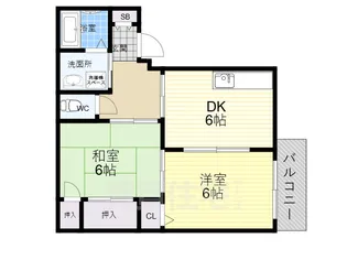 ドミール伏原【2階】の間取り