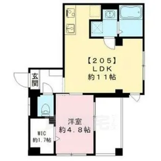 レガリア東園田【2階】の間取り