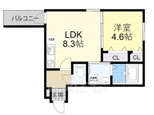 大阪府大阪市住吉区大領5丁目【アパート】の間取り