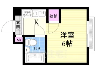 1Kの間取り画像