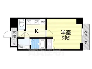 CITY SPIRE浜大津駅前【8階】の間取り