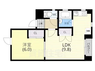 サンパレス21【4階】の間取り