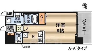 アスヴェル新北野モスト【5階】の間取り