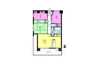 フレンドワン3【5階】の間取り