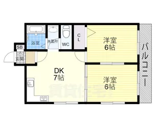 ボワドゥヴァンセンヌ【303号室】の間取り