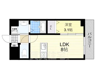 SHOKEN Residence大阪都島【7階】の間取り