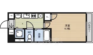 ライジングコート瑞穂通【3階】の間取り
