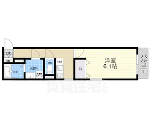 Luna甲子園【3階】の間取り