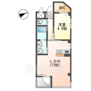 クレシア吹上【4階】の間取り
