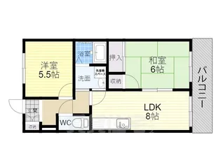 パルハイツA【2階】の間取り